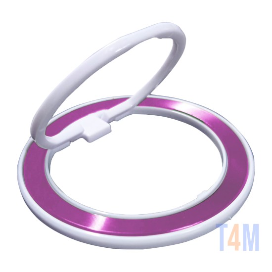 Ring Bracket for All Smartphones 360° Rotation Pink/White